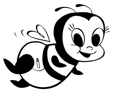 Bumble Bee Diaper Service mascot